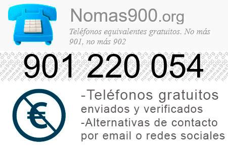 Teléfono 901220054