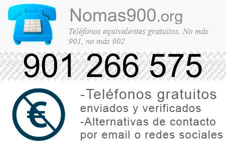 Teléfono 901266575