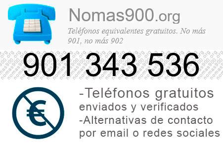 Teléfono 901343536