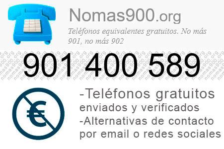 Teléfono 901400589