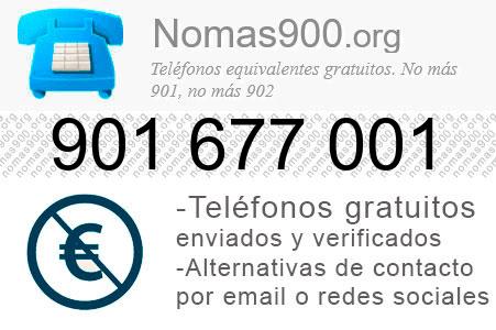 Teléfono 901677001
