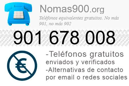 Teléfono 901678008