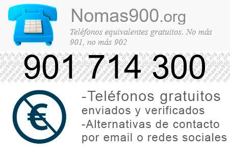 Teléfono 901714300