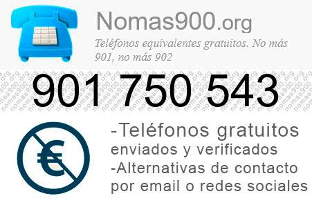 Teléfono 901750543
