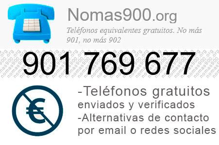 Teléfono 901769677