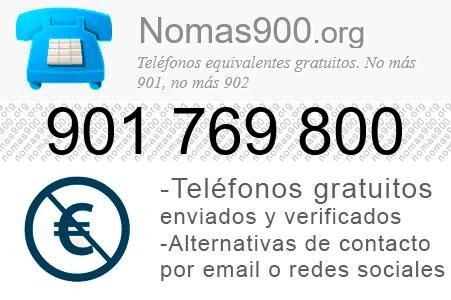 Teléfono 901769800