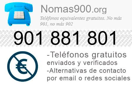 Teléfono 901881801