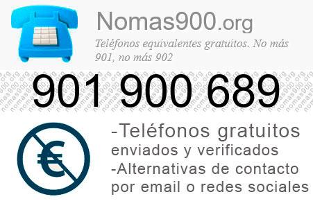 Teléfono 901900689
