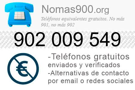 Teléfono 902009549