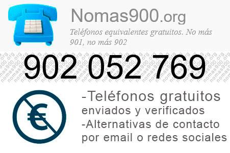 Teléfono 902052769