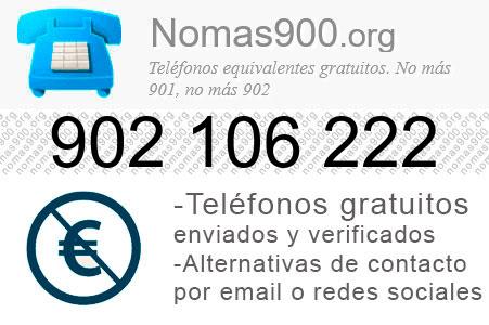 Teléfono 902106222