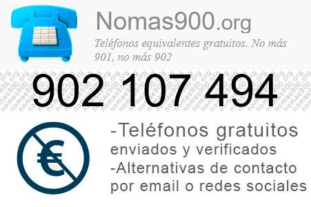Teléfono 902107494
