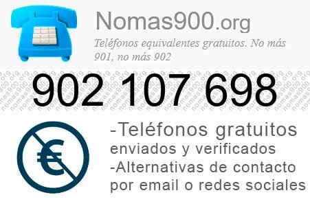 Teléfono 902107698