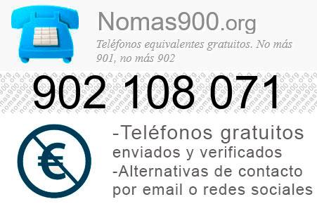 Teléfono 902108071