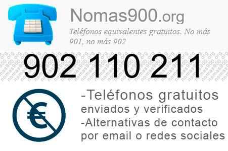 Teléfono 902110211