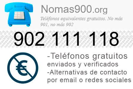 Teléfono 902111118