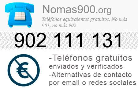 Teléfono 902111131