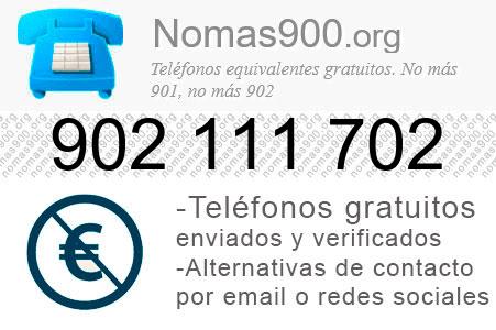 Teléfono 902111702