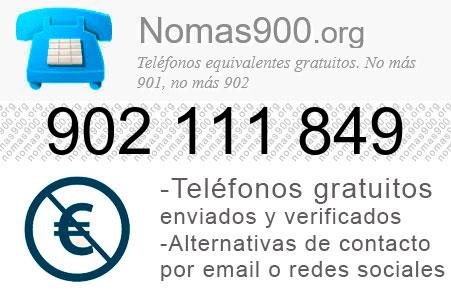 Teléfono 902111849