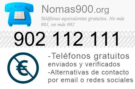 Teléfono 902112111