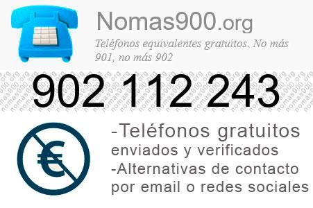 Teléfono 902112243