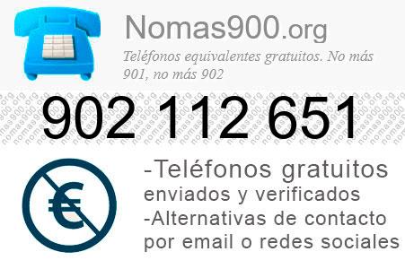 Teléfono 902112651