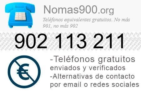 Teléfono 902113211