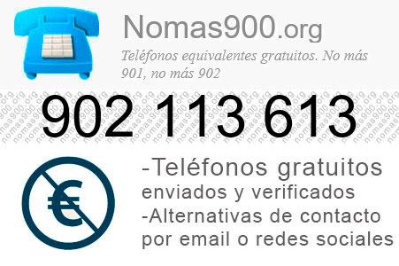 Teléfono 902113613