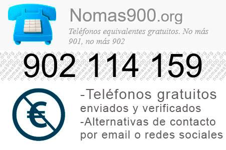 Teléfono 902114159