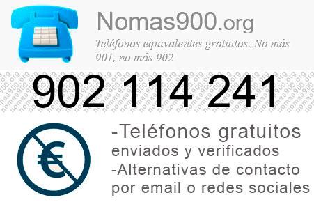 Teléfono 902114241