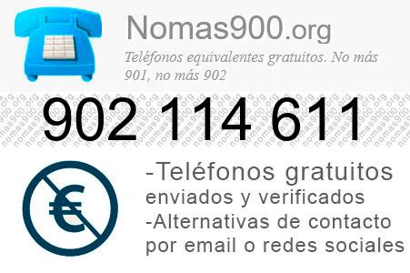 Teléfono 902114611