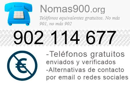 Teléfono 902114677