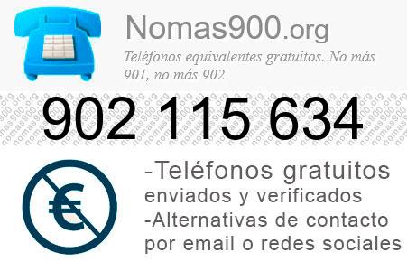 Teléfono 902115634