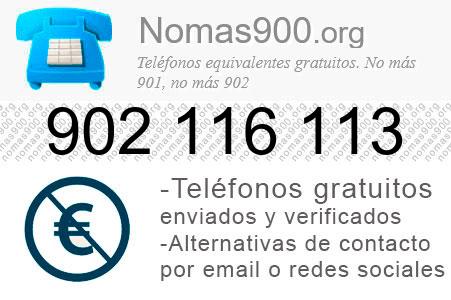 Teléfono 902116113