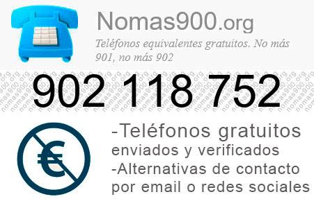 Teléfono 902118752