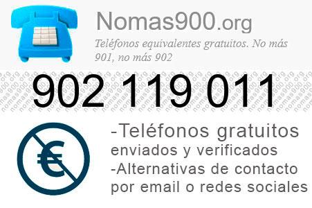 Teléfono 902119011