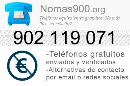 Teléfono 902119071