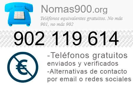 Teléfono 902119614