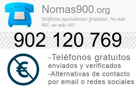 Teléfono 902120769