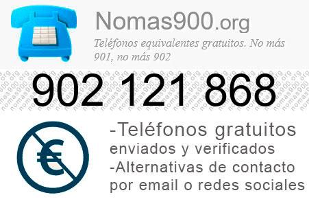 Teléfono 902121868