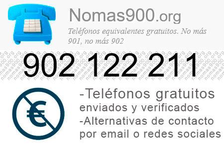 Teléfono 902122211