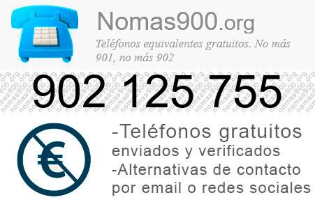 Teléfono 902125755