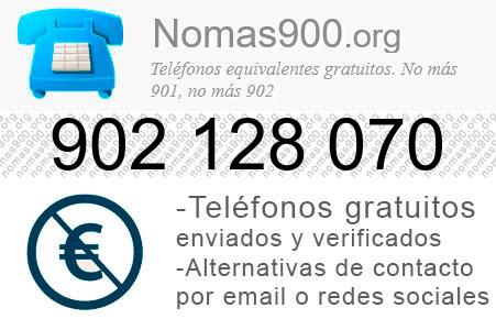 Teléfono 902128070