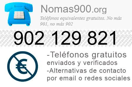 Teléfono 902129821