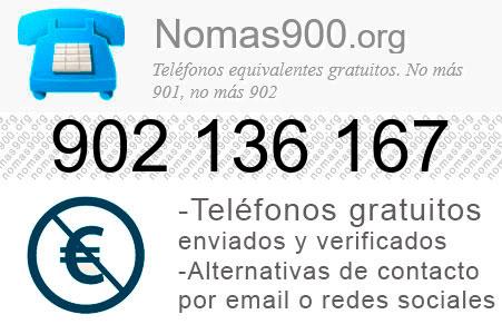 Teléfono 902136167