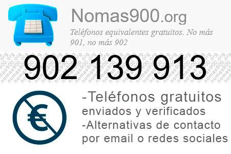 Teléfono 902139913