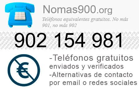 Teléfono 902154981