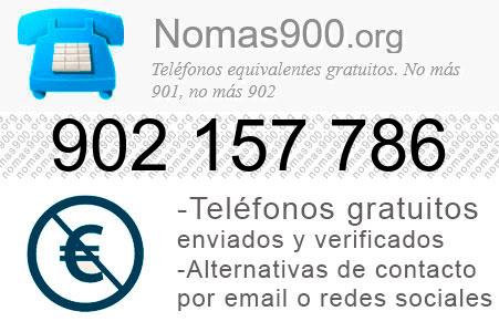 Teléfono 902157786