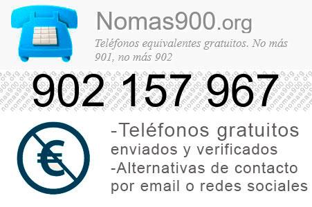 Teléfono 902157967