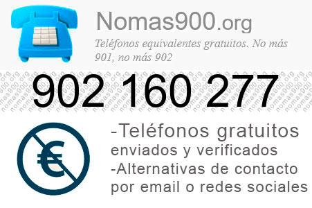 Teléfono 902160277